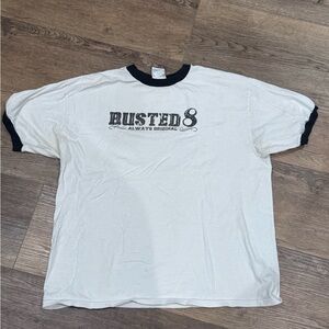 White and Black Men's T-Shirt